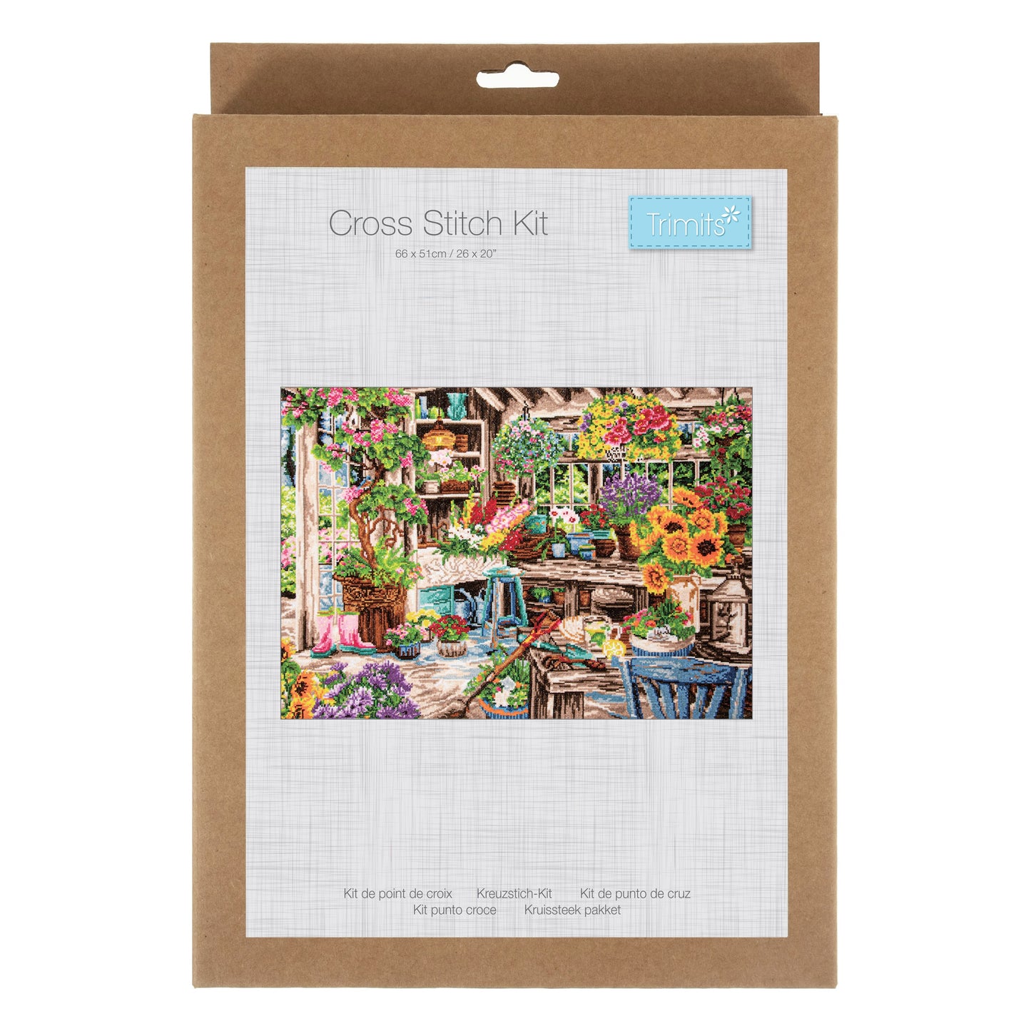 Counted Cross Stitch Kit Extra Large - Gardeners Paradise