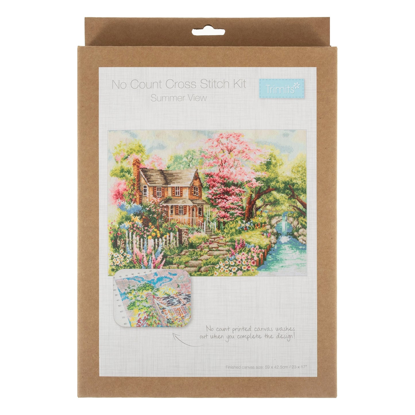 Printed Cross Stitch Kit Extra Large - Summer View