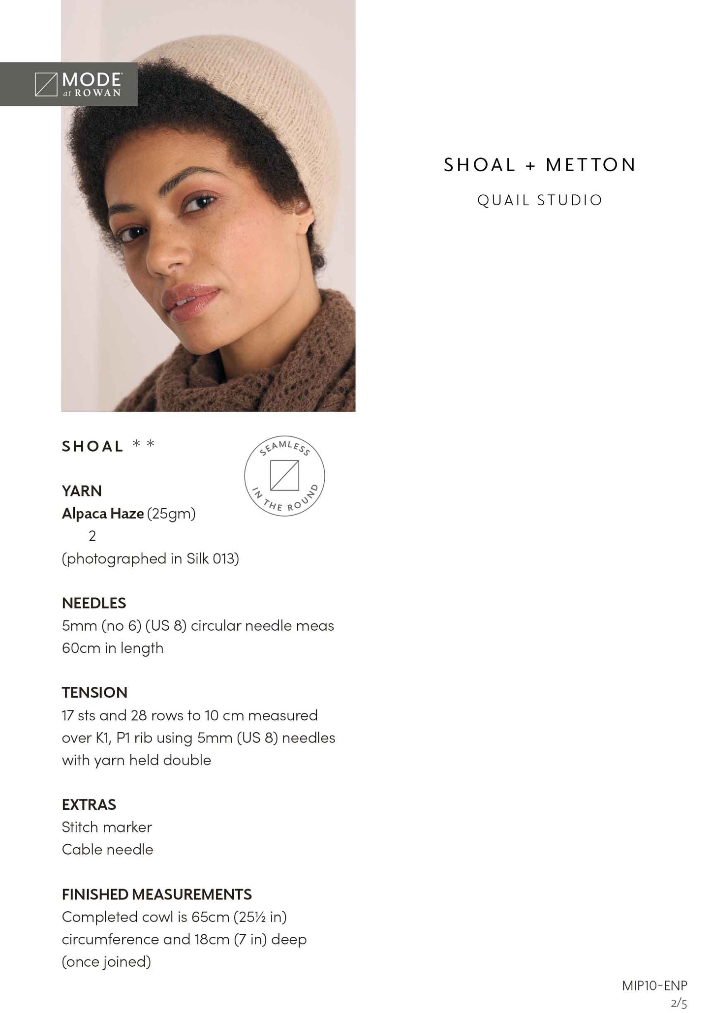 Mode at Rowan Pattern - Shoal + Metton