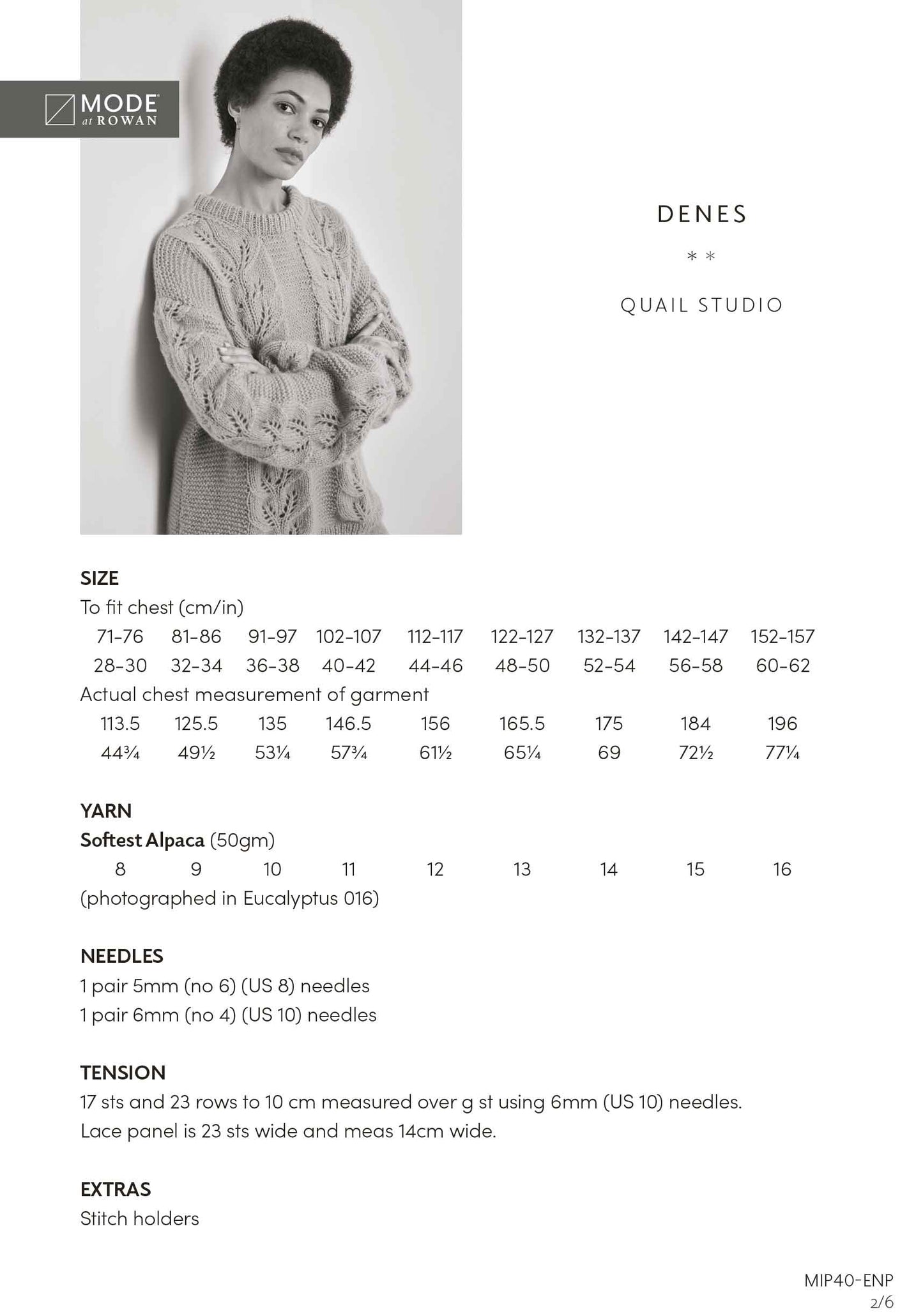 Mode at Rowan Pattern - Denes