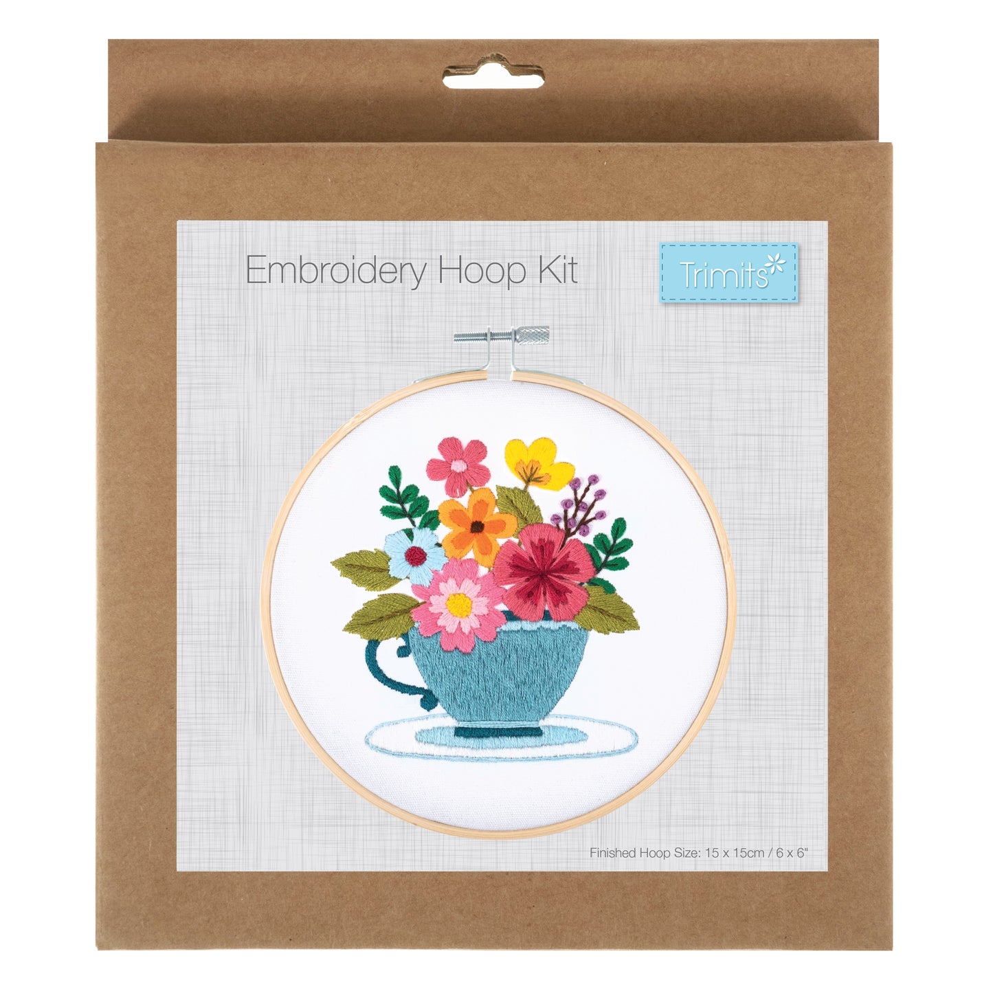 Embroidery Kit with Hoop - Spring Floral