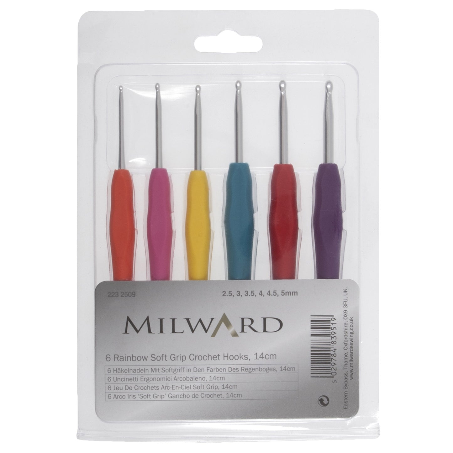 Milward - Soft Grip Crochet Hook Set