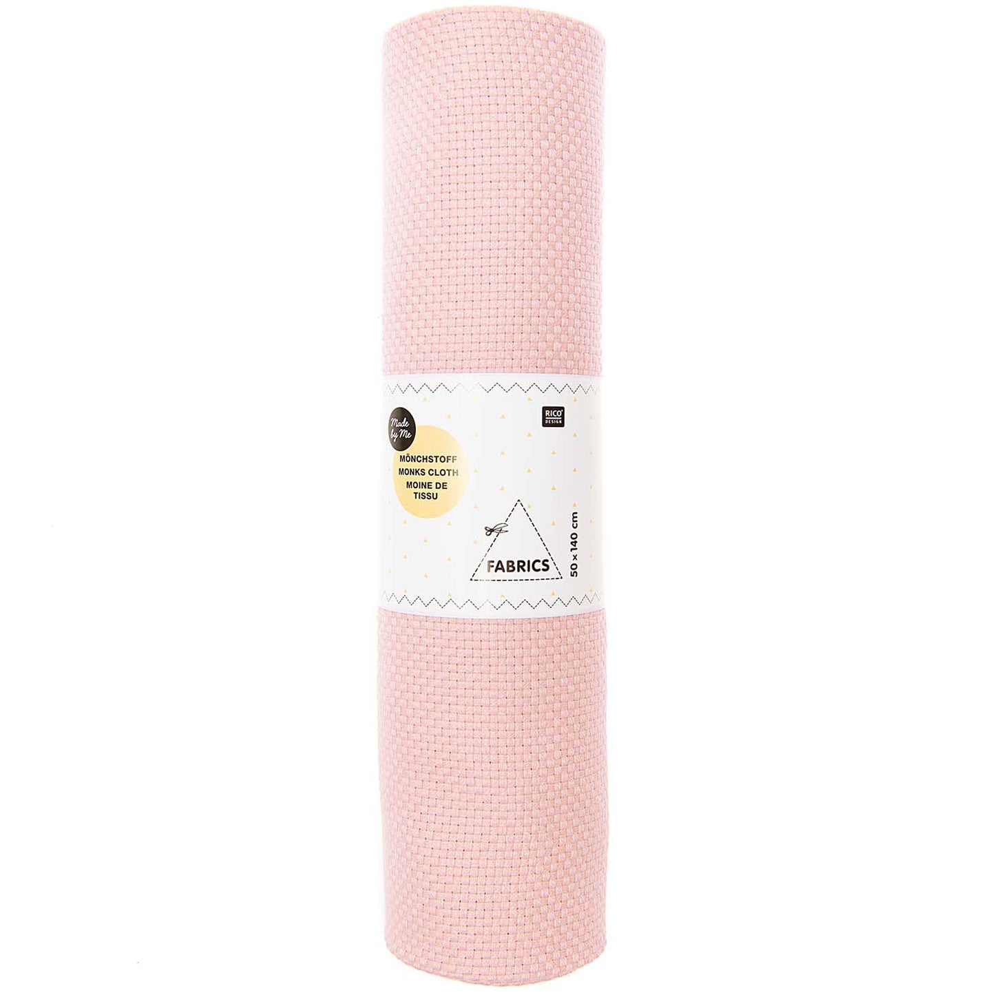 Monks Cloth 50cm x 140cm - Powder Pink