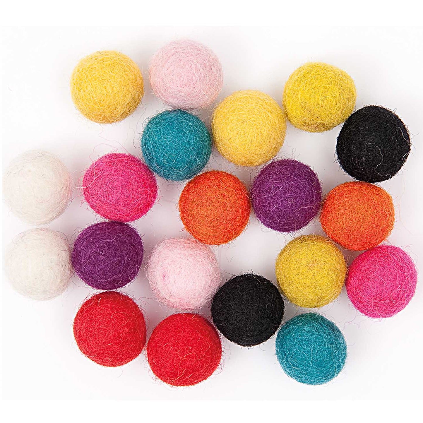 Felt Balls 15mm - Multi Colour
