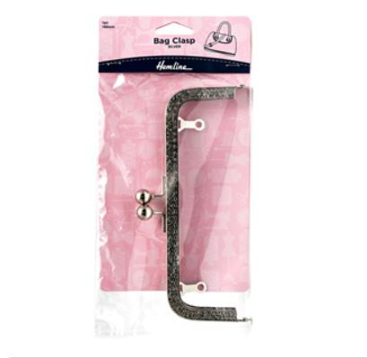 Bag Clasp Silver 180mm