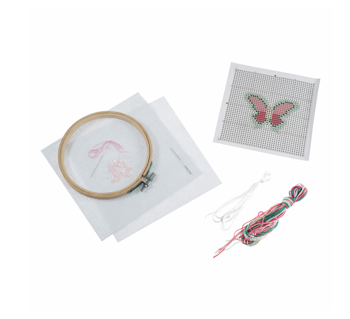 Felt Cross Stitch Kit - Butterfly