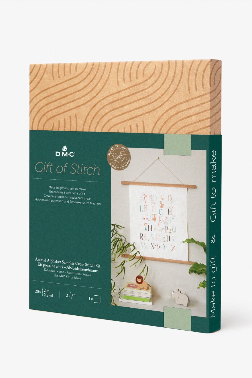 DMC Gift of Stitch - Animal Alphabet Cross Stitch Sampler Kit