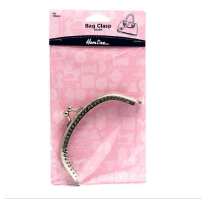Bag Clasp Silver 125mm