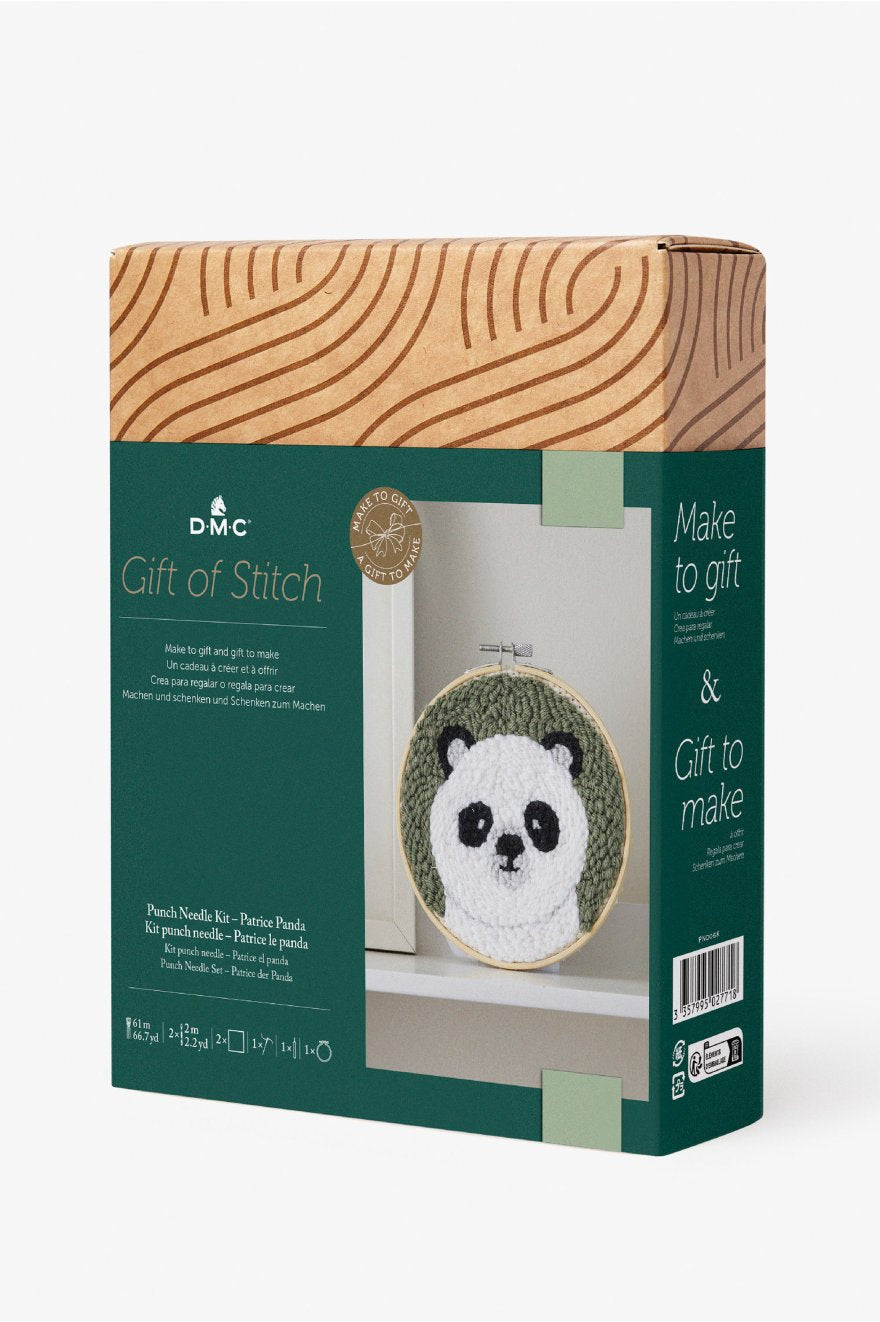 DMC Gift of Stitch - Patrice Panda Punch Needle Kit