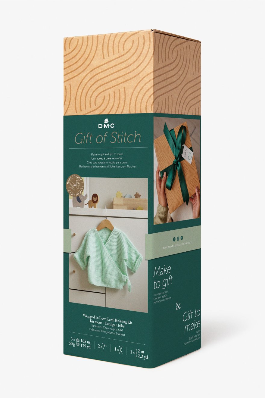 DMC Gift of Stitch - Wrapped in Love Cardi Knitting Kit