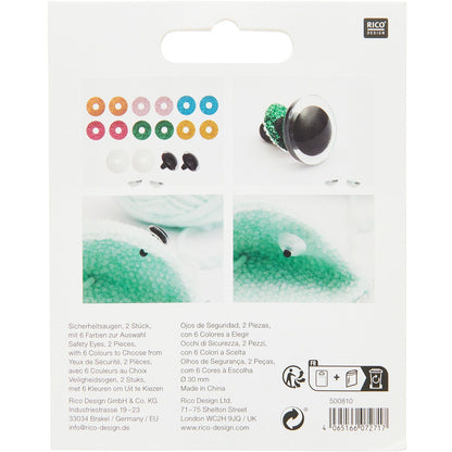Rico 30mm Safety Eye Pair - Glitter