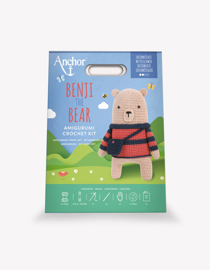 Anchor Amigurumi Crochet Kit - Benji the Bear