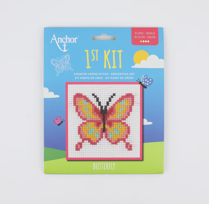 Anchor 1st Cross Stitch Kit - Butterfly