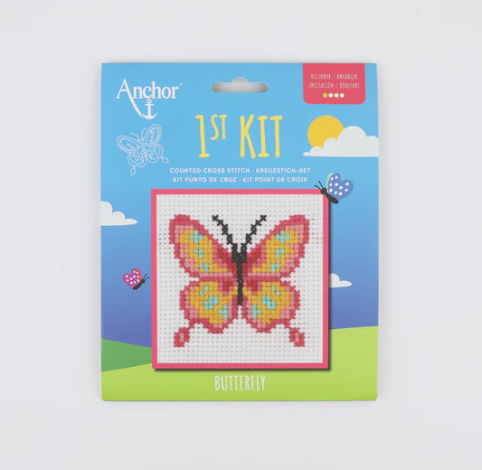 Anchor 1st Cross Stitch Kit - Butterfly