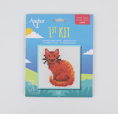 Anchor 1st Cross Stitch Kit - Cat
