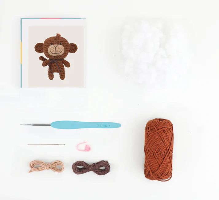 Anchor Mini Amigurumi Crochet Kit - Mimi the Monkey