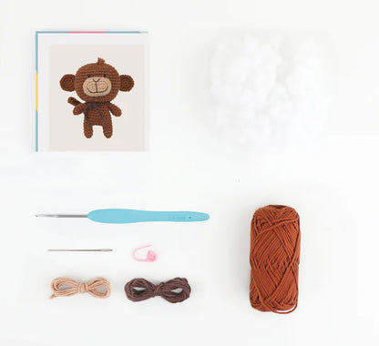 Anchor Mini Amigurumi Crochet Kit - Mimi the Monkey