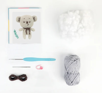 Anchor Mini Amigurumi Crochet Kit - Kai the Koala