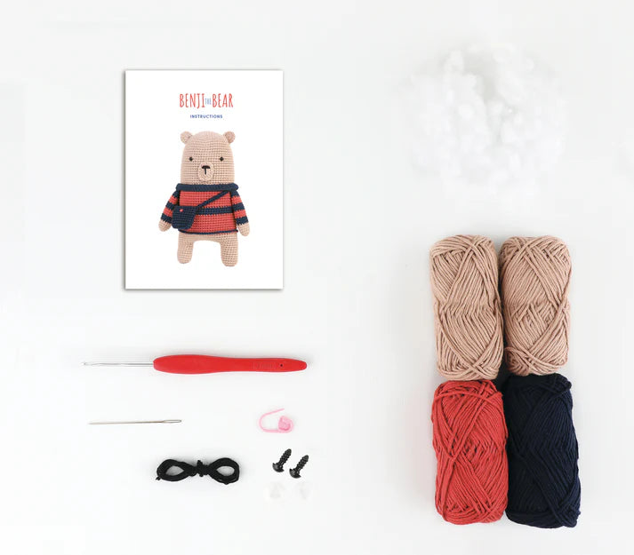 Anchor Amigurumi Crochet Kit - Benji the Bear