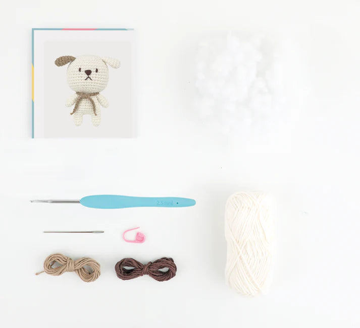 Anchor Mini Amigurumi Crochet Kit - Daniel the Dog
