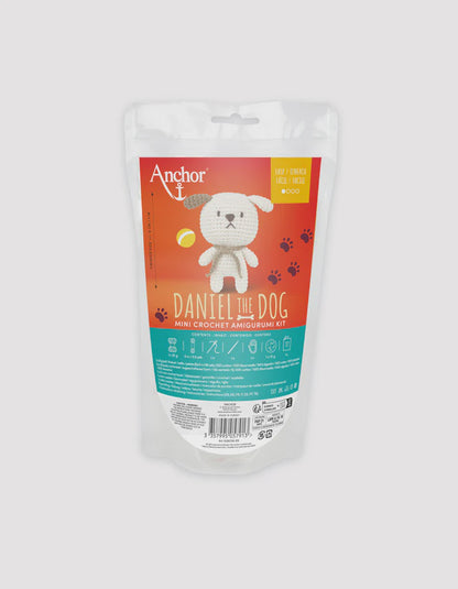 Anchor Mini Amigurumi Crochet Kit - Daniel the Dog