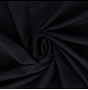 Cotton Poplin Plain 150cm - Black