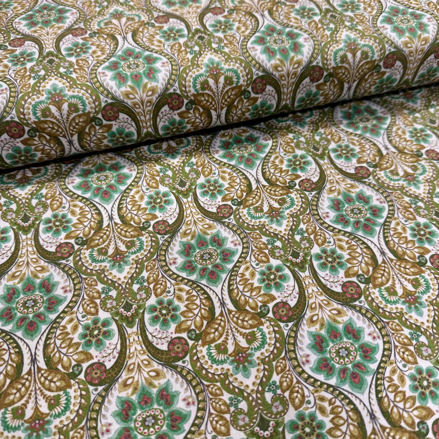 Cotton Poplin - Kaleidoscope Green