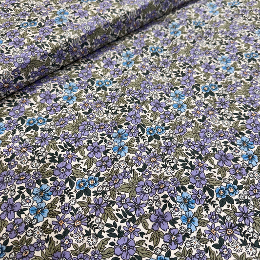 Cotton Poplin - Lavender Floral