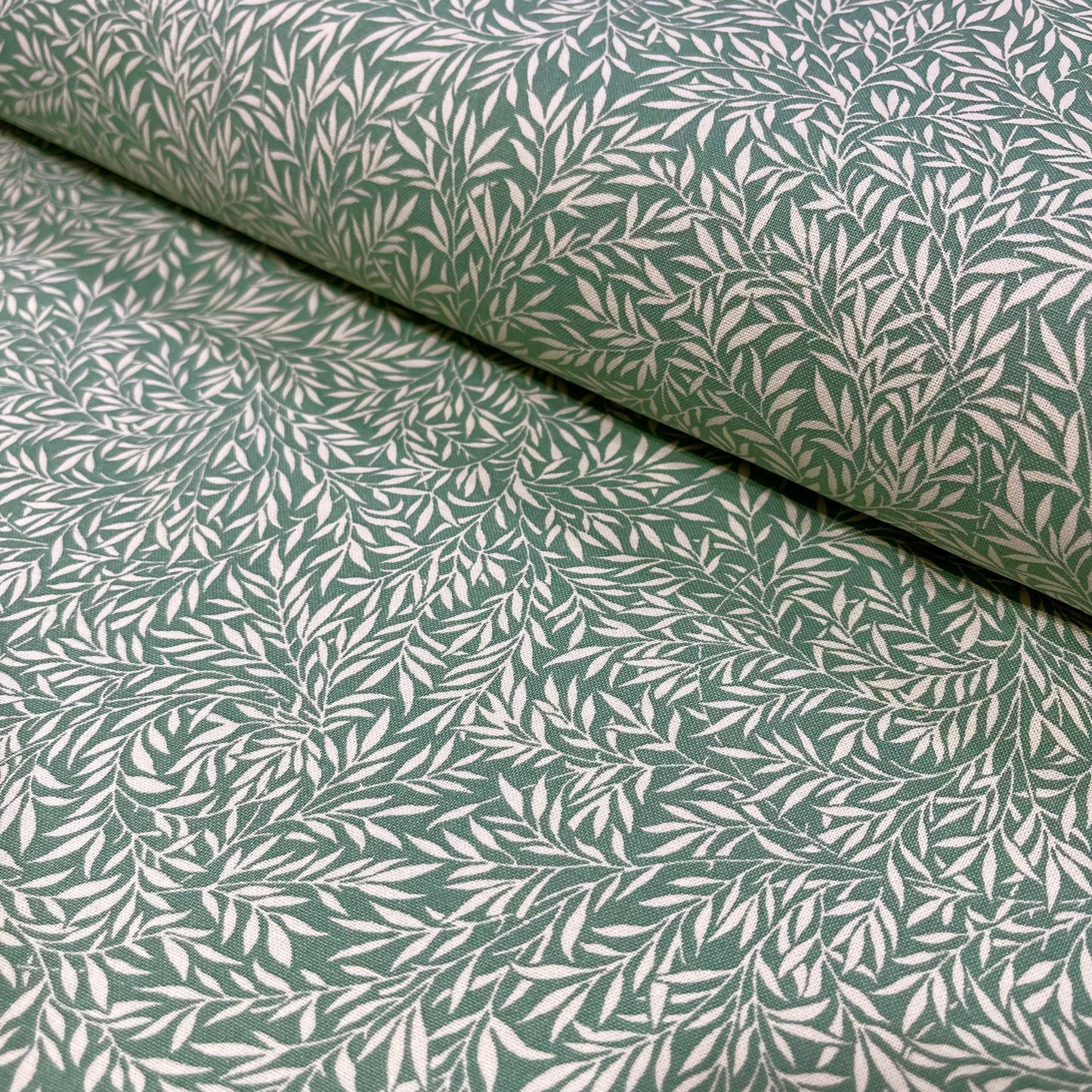 Cotton Print - Sage Leaves