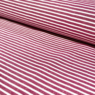 Cotton Stripe - Raspberry