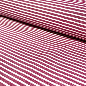 Cotton Stripe - Raspberry