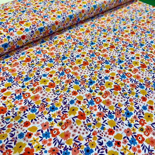 Cotton Poplin - Summery Floral