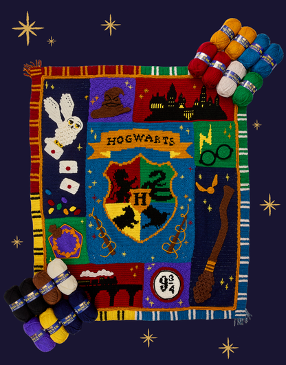 HARRY POTTER™ JOURNEY TO HOGWARTS CROCHET ALONG OFFICIAL YARN PACK BY SIRDAR