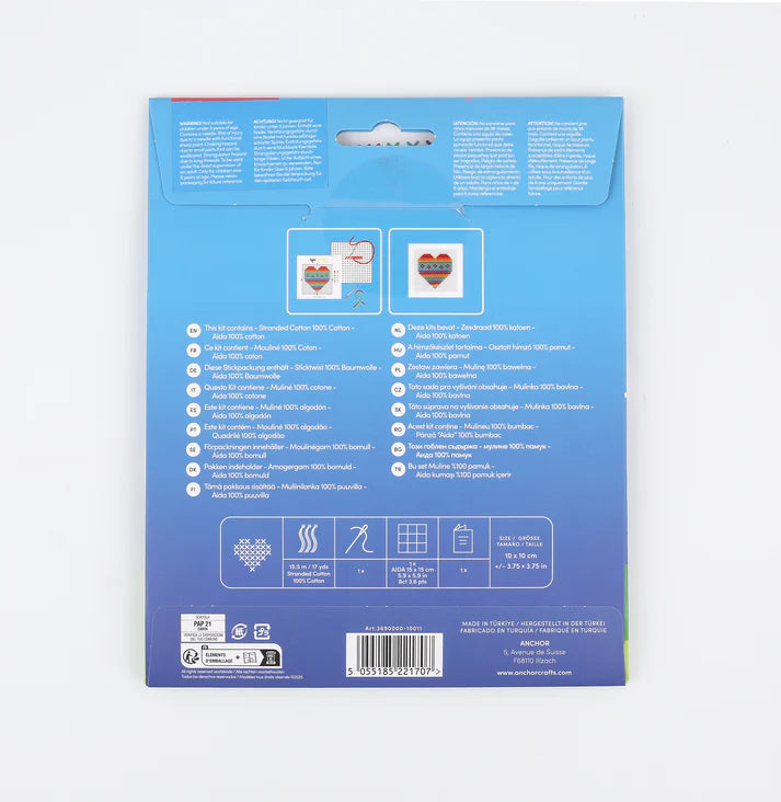 Anchor 1st Cross Stitch Kit - Heart