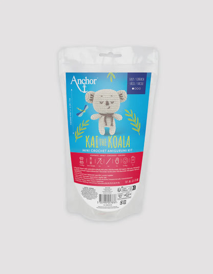 Anchor Mini Amigurumi Crochet Kit - Kai the Koala