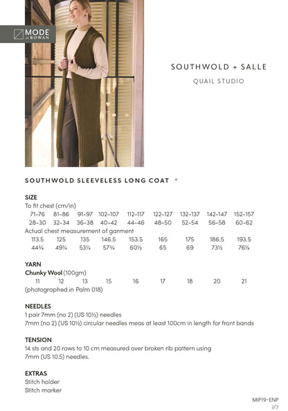 Mode at Rowan Pattern - Southwold + Salle