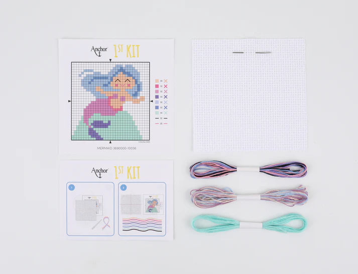 Anchor 1st Cross stitch Kit - Mermaid