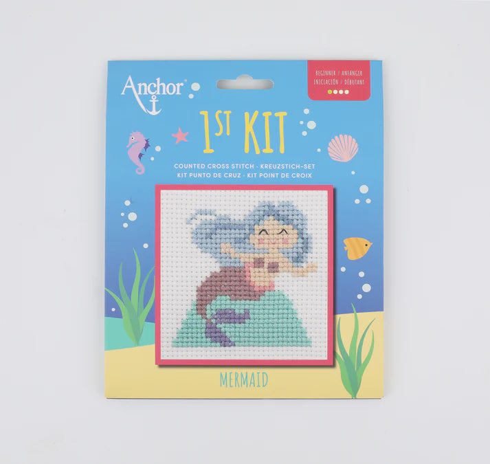 Anchor 1st Cross stitch Kit - Mermaid