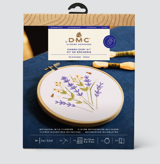 DMC Embroidery Kit - Botanical Wild Flowers