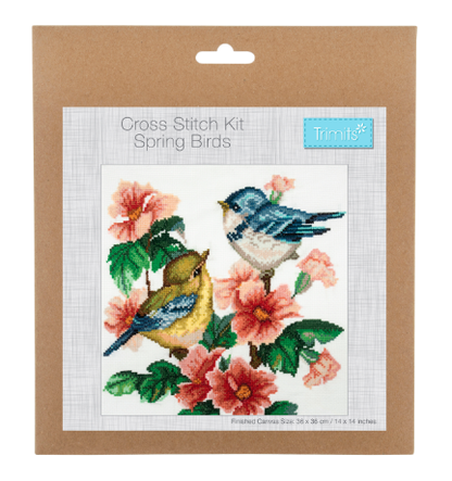 Cross Stitch Kit - Large - Spring Birds