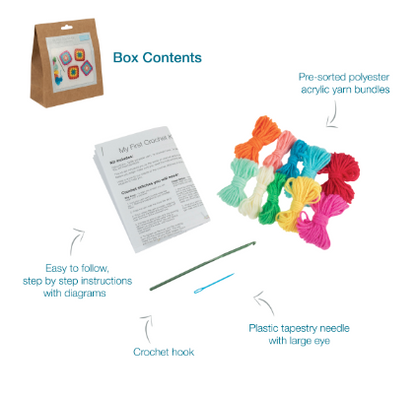 My First Crochet Kit - Granny Squares