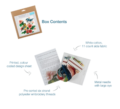 Cross Stitch Kit - Large - Spring Birds