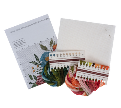 Cross Stitch Kit - Large - Floral Bouquet