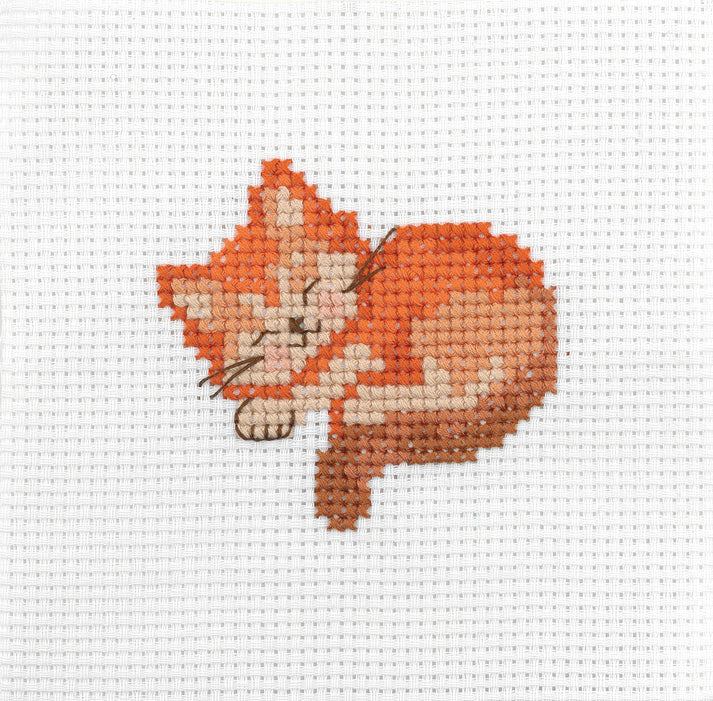 Anchor 1st Cross Stitch Kit - Sleepy Cat