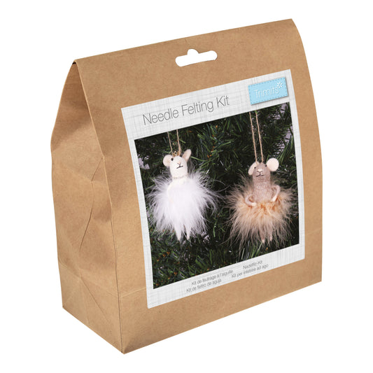 Needle Felting Kit - Fairy Mice Duo