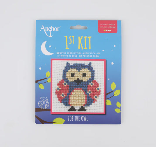 Anchor Cross Stitch Kit - Zoe The Owl