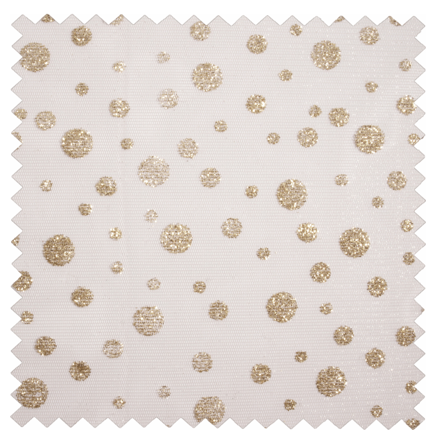 Glitter Fabric Roll - Gold Spot