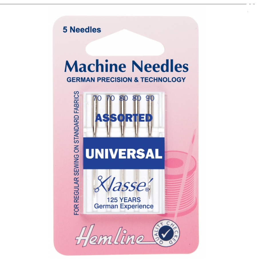 Hemline Universal Machine Needles: Mixed