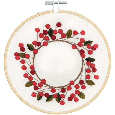 Embroidery Kit - Rosehip Wreath