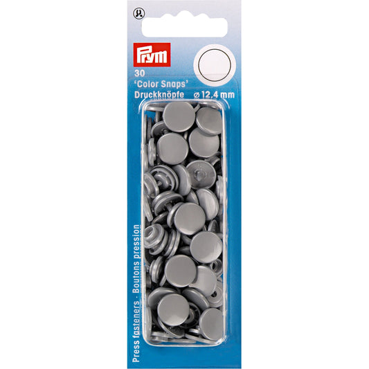 Prym Colour Snaps - Silver Grey